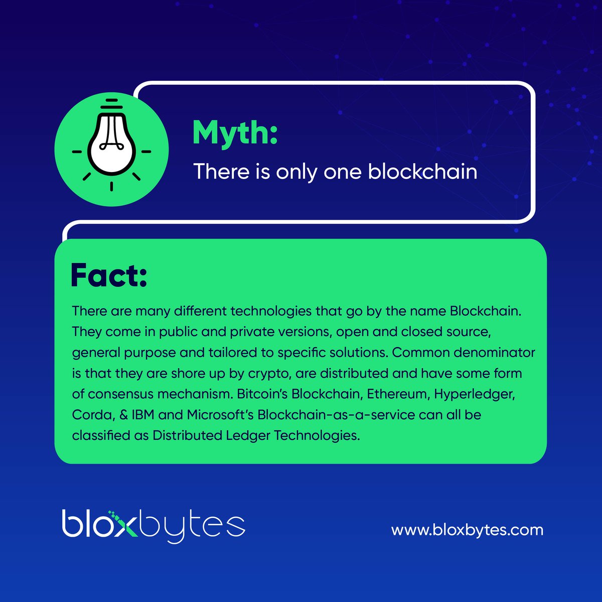 BloxBytes's tweet image. Myth busted!

Blockchain isn't a one-size-fits-all, it's a family affair! From public chains like Bitcoin to private networks like Hyper ledger, there's a blockchain for every need.

#BloxBytes  #MythVsFact #Blockchain #DLT #BeyondBitcoin #Ethereum #Hyperledger #Corda #IBM