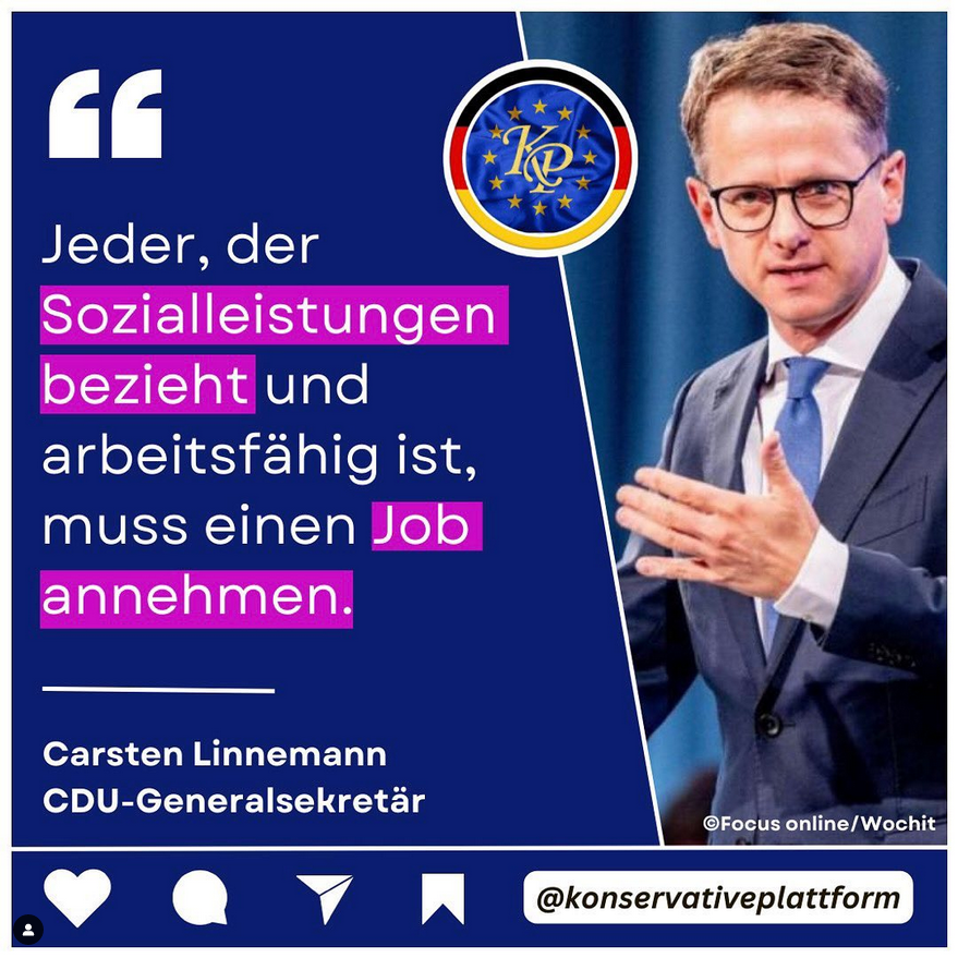 Terran Liberty (@terran_liberty) on Twitter photo Was Carsten #Linnemann (<a href="/CDU/">CDU Deutschlands</a>) vor Monaten bereits sagte wird nun von Herrn <a href="/hubertus_heil/">Hubertus Heil</a> (<a href="/spdde/">SPD Parteivorstand 🇪🇺</a>) auf dessen Art umgesetzt.
⬇️⬇️⬇️
Exklusiv! Knallhart-Plan von Arbeitsminister Hubertus Heil. Kein Bürgergeld mehr für Job-Verweigerer.
bild.de/bild-plus/poli… Was Carsten #Linnemann (<a href="/CDU/">CDU Deutschlands</a>) vor Monaten bereits sagte wird nun von Herrn <a href="/hubertus_heil/">Hubertus Heil</a> (<a href="/spdde/">SPD Parteivorstand 🇪🇺</a>) auf dessen Art umgesetzt.
⬇️⬇️⬇️
Exklusiv! Knallhart-Plan von Arbeitsminister Hubertus Heil. Kein Bürgergeld mehr für Job-Verweigerer.
bild.de/bild-plus/poli…