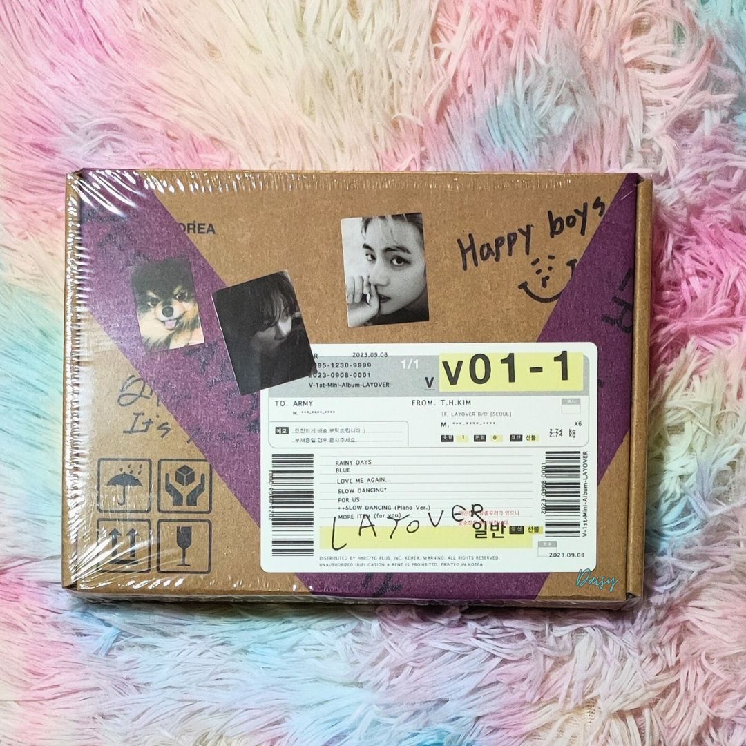 _dais_y_'s tweet photo. HAPPY V DAY GIVEAWAY! 

🌟 1 Sealed 'Layover' album (winner can choose version)
🔁 Repost
🇵🇭 PH Only
🚚 Free shipping (J&amp;T)
⌛ Ends 01/02/24, 9PM

Happy birthday, Kim Taehyung! 💜 https://t.co/cNYXaWfULI