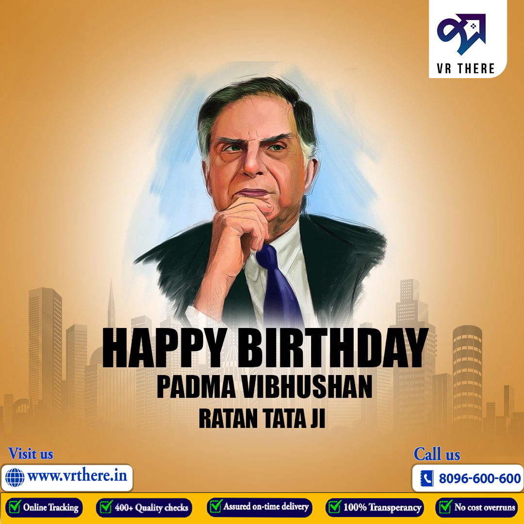 Vrthere1's tweet photo. Happy Birthday!  Padma Vibhushan RATAN TATA Ji!

Contact Us: https://t.co/7s7s1yTBRY | 8096 600 600
#constructionmanagement #civilconstruction #interiordesign #interiors #buildingconstruction #dreamhome #construction #india #dreamhome #civilengineering #construction #vrthere https://t.co/jR3lzZa5Rm