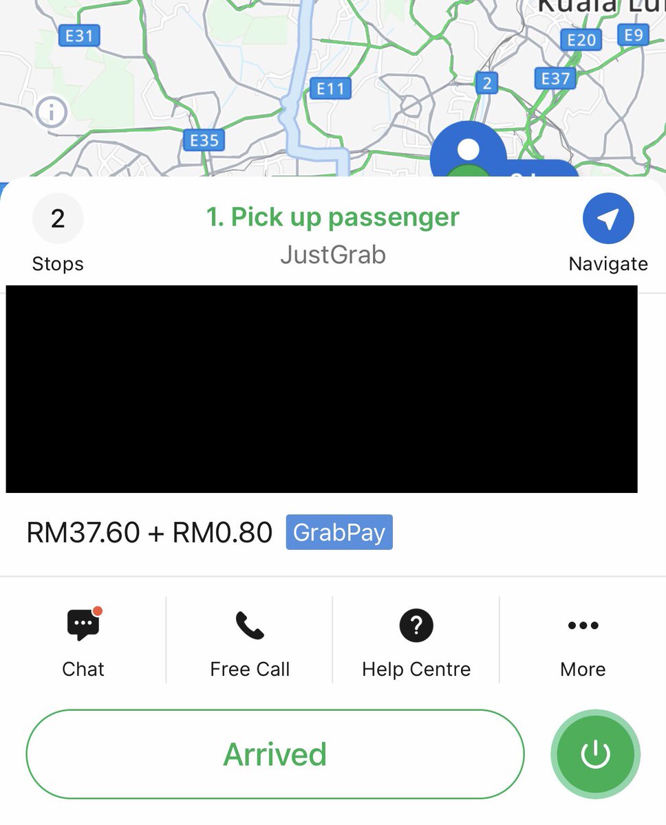 intpartdrigrb's tweet photo. @merxvib3s Ni slh satu contoh, nmpk bnyk kan fare? Tp total jarak driver kena drive lebih kurg 55-60km n ambik masa hmpir sejam. Ko bygkn driver dpt rm37 untuk jarak yg 60km, xke bangang https://t.co/2wZJBYxhkK