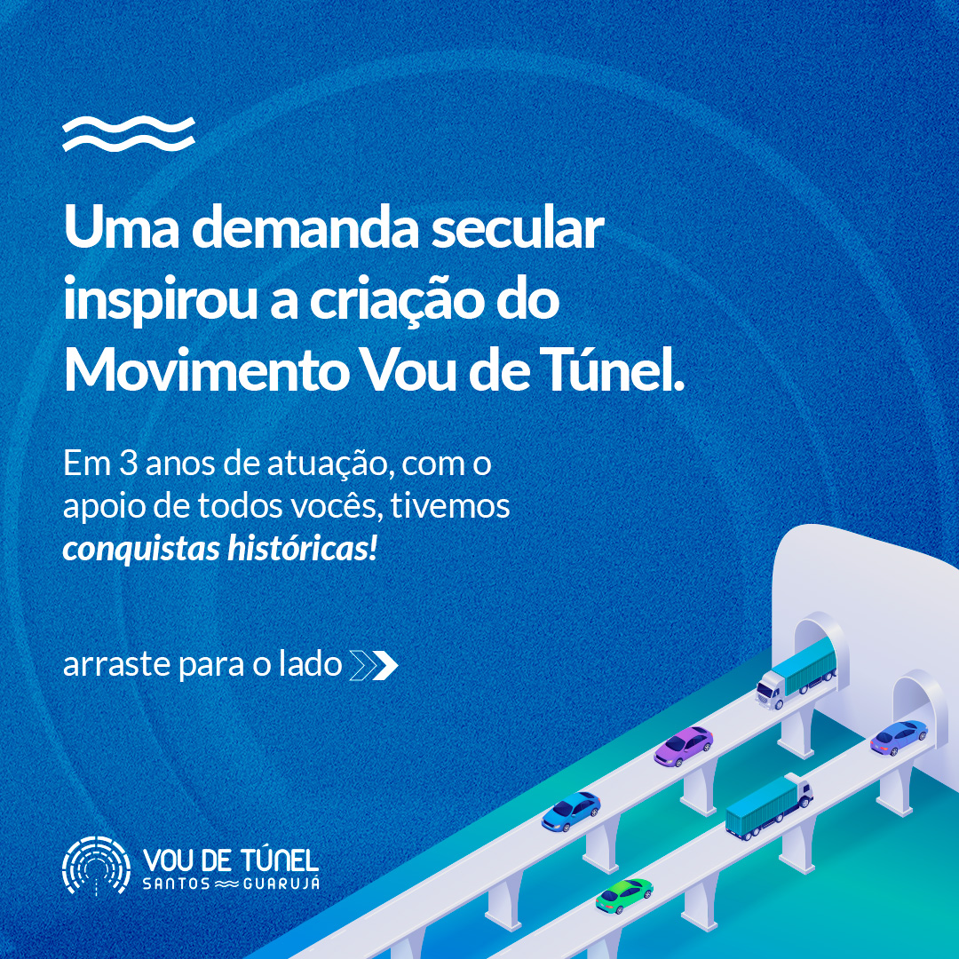 voudetunel's tweet photo. Hoje é dia de agradecer! 🥹

A voz da população ganhou forma; do cansaço das promessas, o Vou de Túnel passou a existir e nossa campanha conquistou inúmeros feitos, buscando concretizar o túnel imerso que ligará Santos ao Guarujá em apenas 5 minutos. https://t.co/3rDhXZgxSU