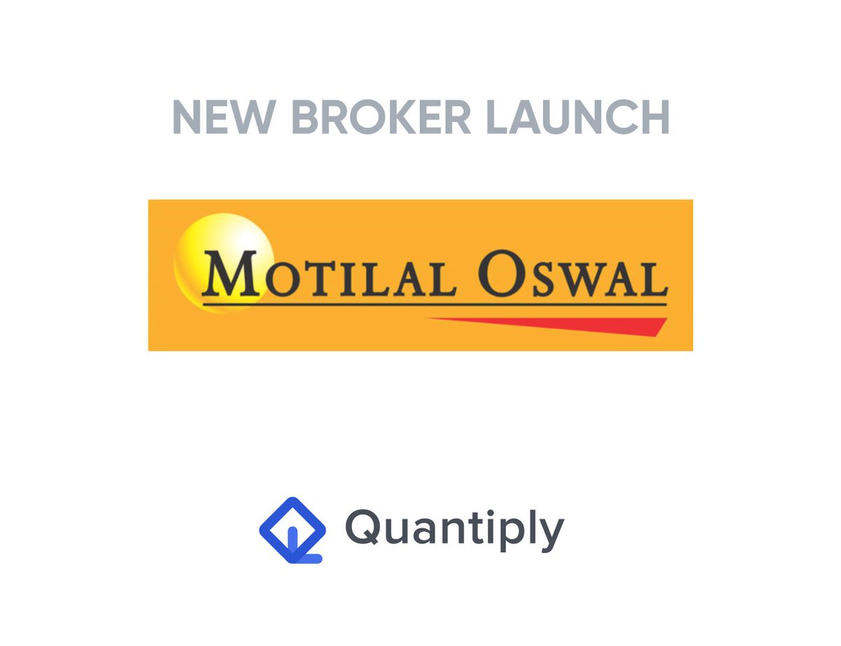 Quantiply.tech (@quantiply_tech) on Twitter photo 📢 New Broker Launch 📢
MOTILAL OSWAL (with Symphony XTS)
<a href="/MotilalOswalLtd/">Motilal Oswal Financial Services Ltd</a> 📢 New Broker Launch 📢
MOTILAL OSWAL (with Symphony XTS)
<a href="/MotilalOswalLtd/">Motilal Oswal Financial Services Ltd</a>