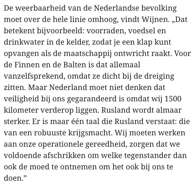 ESteenhoven's tweet photo. 🧵
Waarschuwing van vertrekkende #generaal Martin Wijnen:
➖#Rusland wordt alsmaar sterker
➖De oorlog kan het hele (Europese) continent overstromen
➖Nederland is onvoldoende voorbereid
https://t.co/tR6gv8qfsC https://t.co/6M0Be92cfy