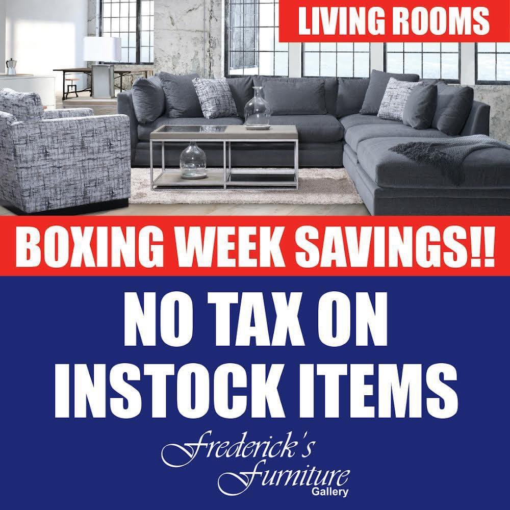 DesignFrederick's tweet photo. 🤩 BOXING WEEK SAVINGS! NO TAX ON INSTOCK ITEMS!
LIVING ROOMS
A wide selection of fabric furniture. Speak with one of our sales representatives today!
🏠 Shop top quality furniture for your home!
#Guelph #GuelphFurniture #FabricSofas #BoxingDay #LivingRooms #InstockSale https://t.co/ZCXYm2rI7b