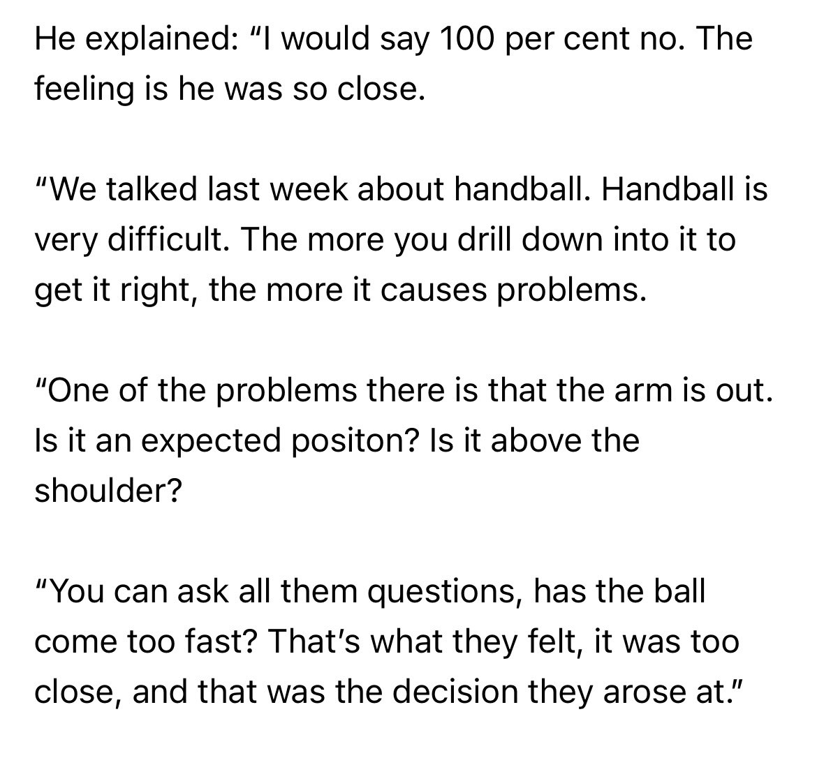 LoEl81's tweet image. Dermot Gallagher’s opinion on Manchester United being denied a penalty for handball vs Tottenham, and his opinion on Manchester City being awarded a penalty for handball vs Everton.

Another reminder, Dermot gets paid for this.

#RefWatch