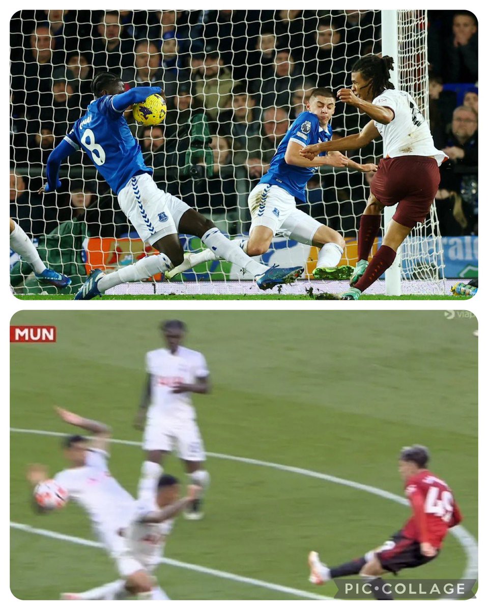 LoEl81's tweet image. Dermot Gallagher’s opinion on Manchester United being denied a penalty for handball vs Tottenham, and his opinion on Manchester City being awarded a penalty for handball vs Everton.

Another reminder, Dermot gets paid for this.

#RefWatch