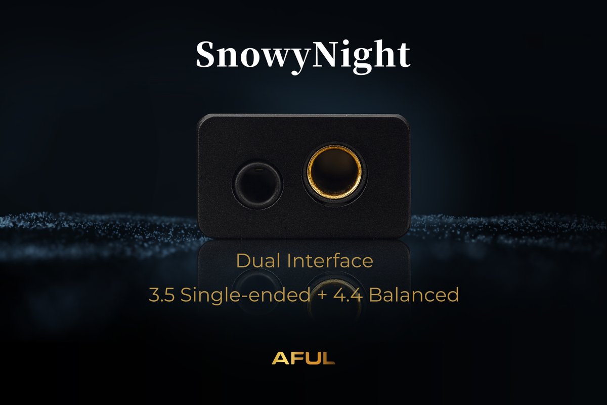 HiFiGoAudio's tweet photo. 🥳Dual interfaces, double the thrill!💫
🔥Are you excited about dual interfaces, delivering more power and exquisite sound details? 🤔
#AFUL #SnowyNight #Dongle #Balanced #SingleEnd #HiFi #Music #Audio #Audiophile https://t.co/0juaUMqTth