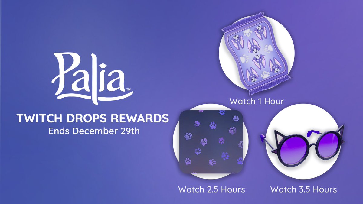 playPalia's tweet image. 🗓️ Tomorrow is the last day to unlock Twitch Drops! 🐾 Don&apos;t let the meowment pass you by - tune into your fave creators playing Palia and claim these rewards before they disappear. Learn more on our blog: palia.info/twitchdrops

#Palia #PlayPalia #CozyGames #CozyMMO