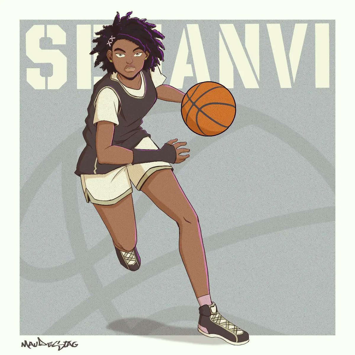 Final Chara design de l'héroïne de 229Basket ( enfin ! 😅)