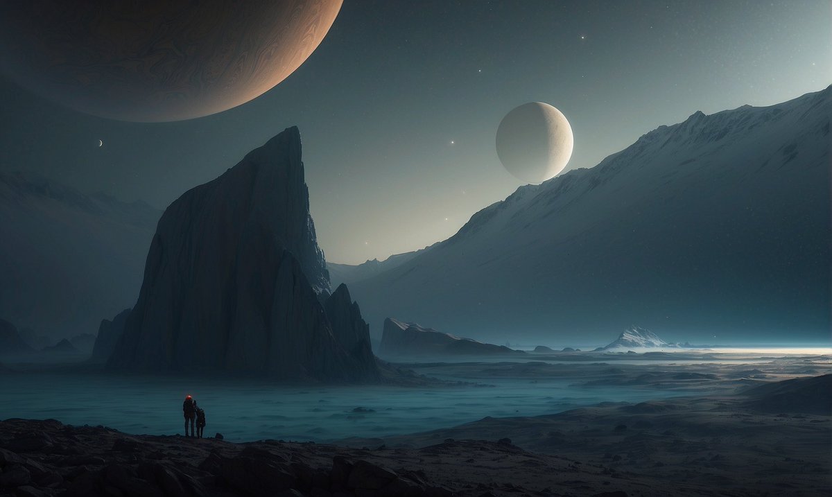 MissiontoTitan's tweet photo. View of the night skies on Titan.
#MissionToTitan https://t.co/EfPagXeNRt
