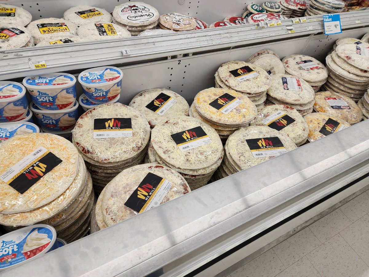 brentblum's tweet photo. Excited to share with you the launch of We Will frozen pizza! Available now at the Fareway off Oralabor in Ankeny! Worked with a loyal Cyclone that produces the pizza and is donating all profits to WW! Can have a HUGE impact and the pizza is amazing. Gluten free available too. https://t.co/W3IHhdc1tg