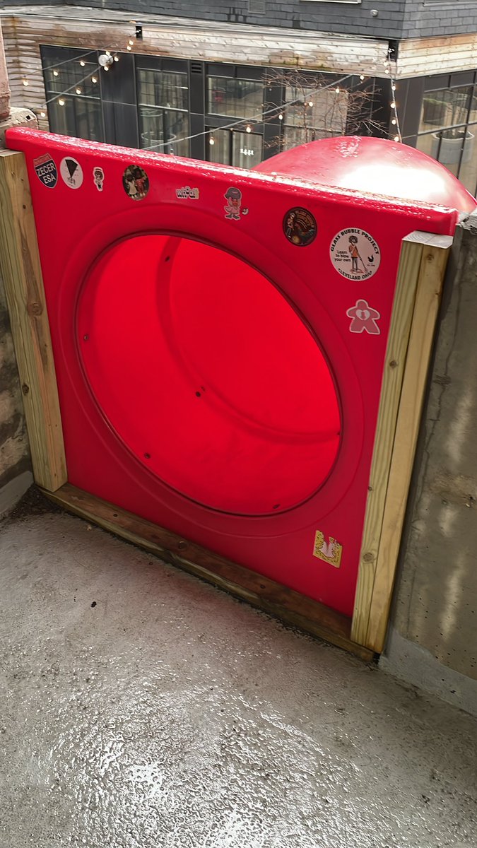 funnyguy959's tweet photo. Can’t wait to take this slide out of the parking garage! #VisitCLE https://t.co/MhgV9H4HGN