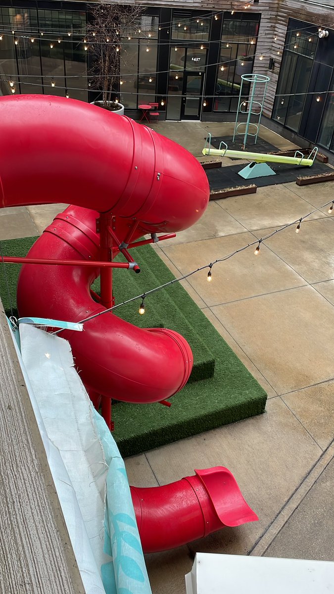 funnyguy959's tweet photo. Can’t wait to take this slide out of the parking garage! #VisitCLE https://t.co/MhgV9H4HGN
