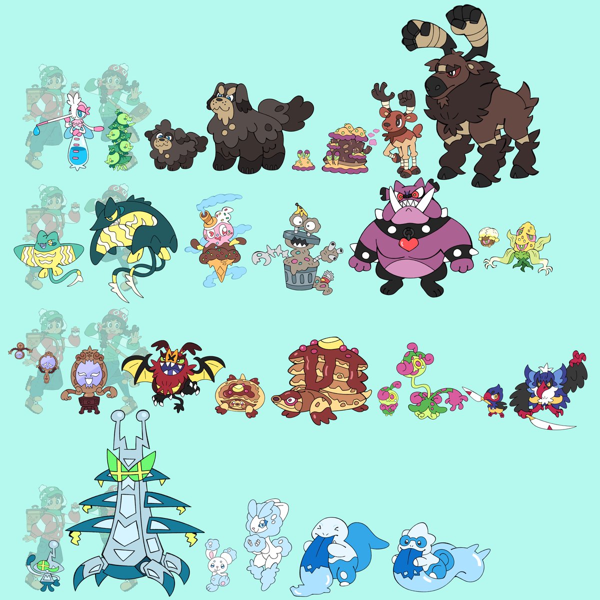 BillSpooks's tweet photo. OH GOLLY thanks for all the love on this!

If you're interested in seeing more fakemon from me, I made an entire fake pokedex earlier this year,  based off the Great Lakes region of North America!

To learn more about each individual mon, you can check out norre_fakemon on Insta! https://t.co/UGVr4XyRSG
