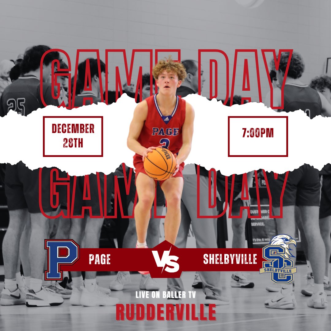 Page Hoops is back in action tonight at the Music City Hoopfest hosted in Rudderville!

🆚 Shelbyville
📍 Rudderville
⌚️ 7:00pm
👀 BallerTV balr.co/B6cv6u1wcBb