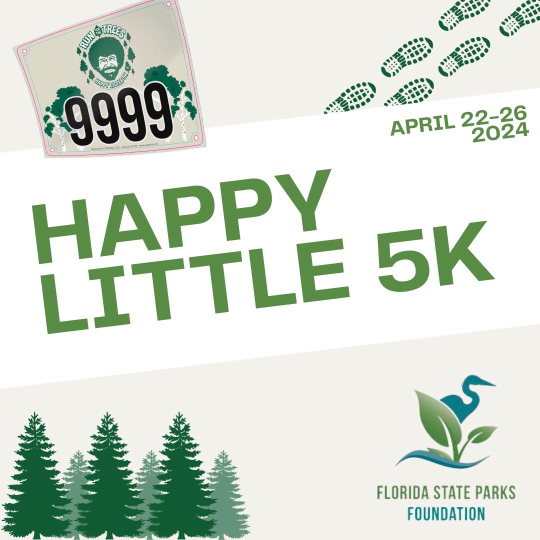 BobRossOfficial's tweet photo. 🏃 Run for the Trees in Florida! 🏃

Support tree planting and forest protection efforts with this Happy Little 5K! You pick the place and pace, as long as it's outdoors. Sign up and receive a T-Shirt, Bib Number, and Finisher's Medal!

Learn more: https://t.co/y92SFvYCXn https://t.co/1IrwKm6A57