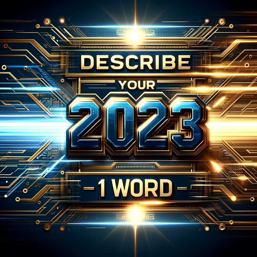 Describe Your 2023 in ONE Word!

If you had to sum up your entire 2023 in just ONE word, what would it be? 

Share your word with us in the comments below! Let's capture the essence of our year in a single powerful word.

#Web3 #Sports #NewYear