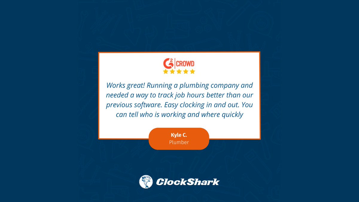 getclockshark's tweet image. 🚀🛠️ Real Customer, Real Results!

&quot;Works great for tracking job hours in my plumbing company. Easy clocking in and out.&quot; - Kyle

Kyle&apos;s loving ClockShark, and you will too!

#CustomerSatisfaction #EfficientTracking