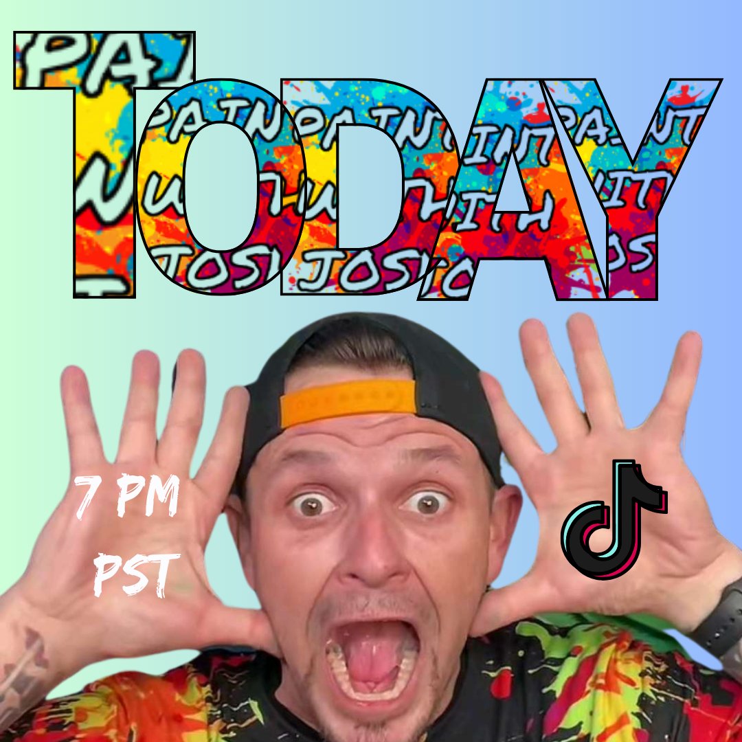 paintwithjosh's tweet photo. Today's the day!!! LIVE tonight at 7PM PST, 8PM MST, 9PM CST AND 10PM EST! I can't wait to see you there!! #live #stream #paintwithjosh #influencer #oilpainter #painting #imagination https://t.co/jRWw6KrToM
