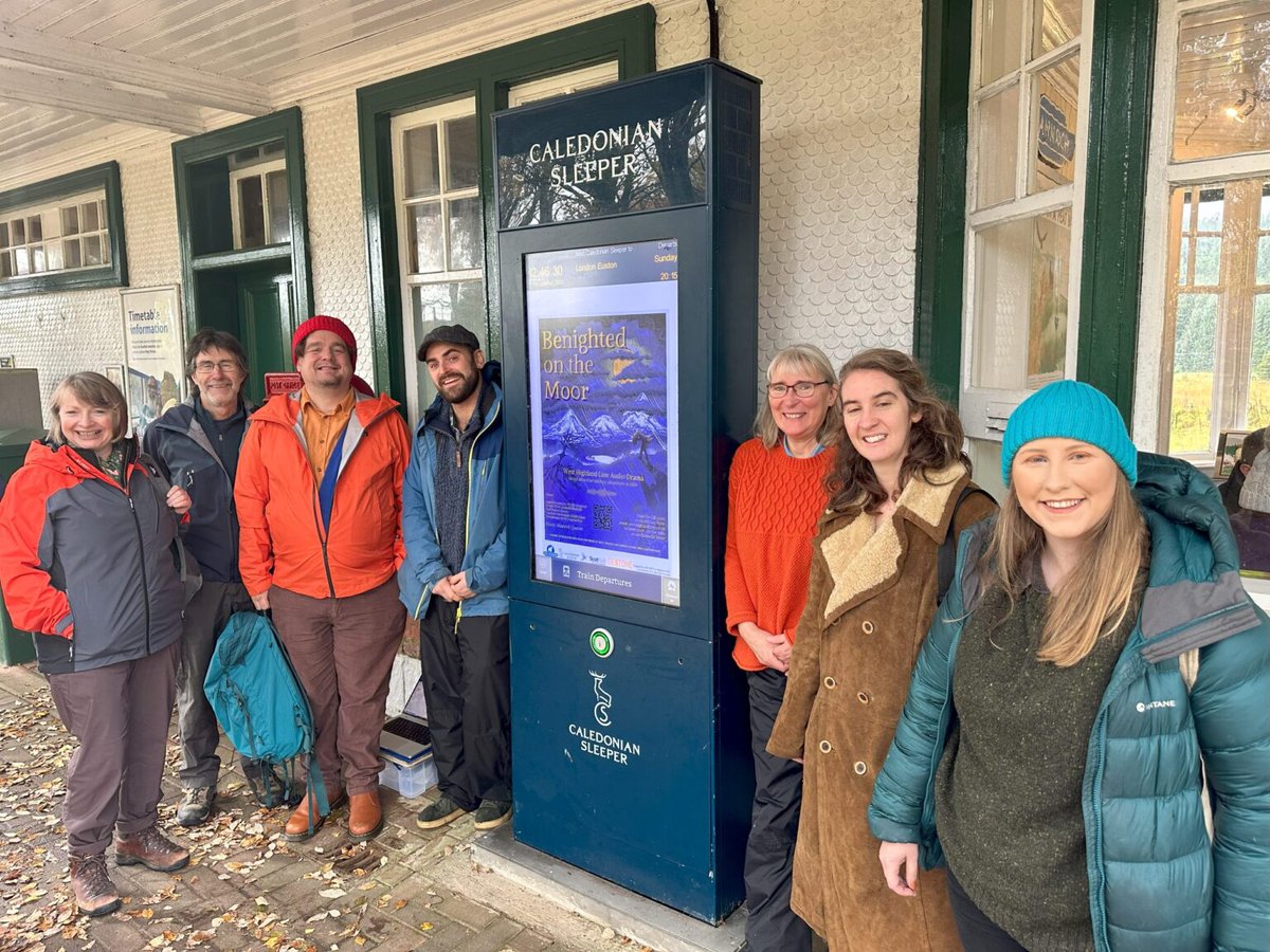 CommunityRail's tweet photo. #CommunityRailWrapped: #CommunityRail groups continued delivering activities that benefit local people - West Highland CRP combined active travel, the great outdoors and some great drama to create geolocated walks from stations based on the 'Benighted on the Moor' audio play 🎭 https://t.co/xdLLC1SroH