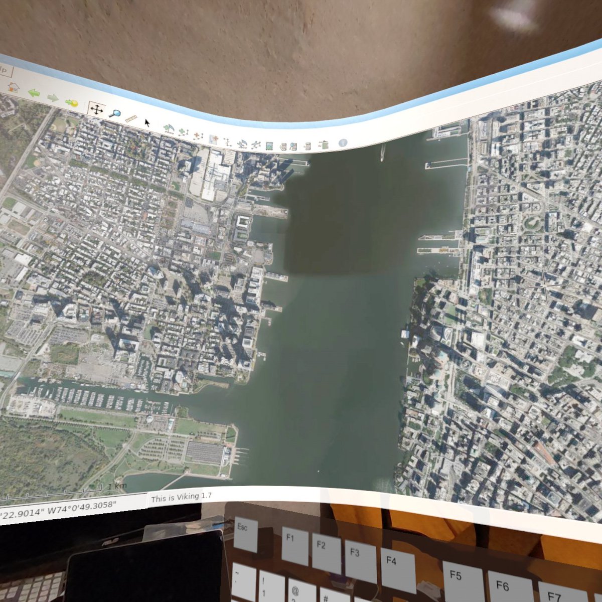 anjin_games's tweet image. #XRLinux: Uber sized curved screen for the desktop

Mapping programs in XR are totally incredible. I am literally wrapped in surround Manhattan (using Viking)