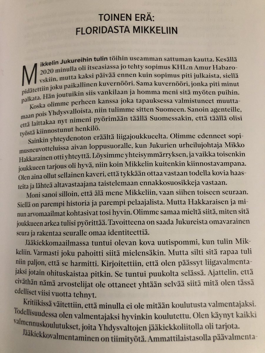 En nyt ole kovin tarkkaan #Liiga kautta seurannut, mutta vilkaisu sarjataulukkoon ja some-keskusteluun koutseista toi mieleen Jokisen Ollin stoorin <a href="/EPelikirja/">Elämän pelikirja- rakkaudesta urheilijoihin</a>. IMHO ulosmittaa kovaa tulosta rajallisilla resursseilla. Toisin kuin moni uskoi reilut pari vuotta sitten. #Jukurit