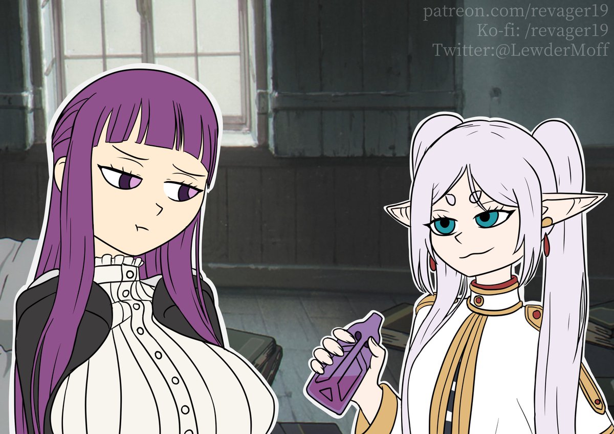 LewderMoff's tweet photo. #フリーレン #frieren #葬送のフリーレンFA #thecoffinofandyandleyley
A commission for a friend! Let's see if this potion really works... https://t.co/YFoS7KKBs9