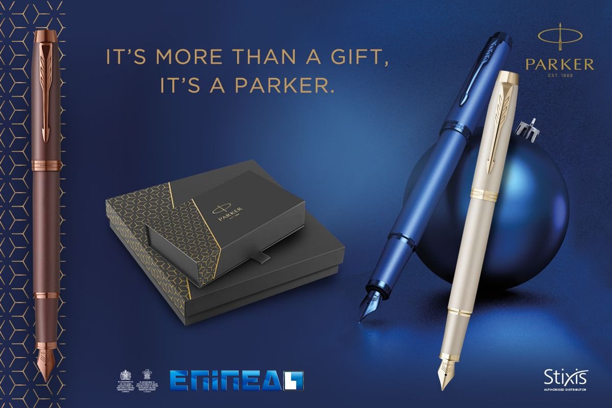 PARKER Gift sets
Η πλούσια συλλογή της PARKER με υπέροχα Gift sets θα είναι το δώρο που θα μείνει ανεξίτηλο στη μνήμη των αγαπημένων σας προσώπων αυτές τις γιορτές.
Βρείτε τα τώρα στο ΕΠΙΠΕΔΟ ΒΙΒΛΙΟΠΩΛΕΙΟ (Αυλώνος 50, πλησίον ΠΑΝΕΠΙΣΤΗΜΙΟΥ ΠΑΤΡΩΝ - πρώην Τ.Ε.Ι.)