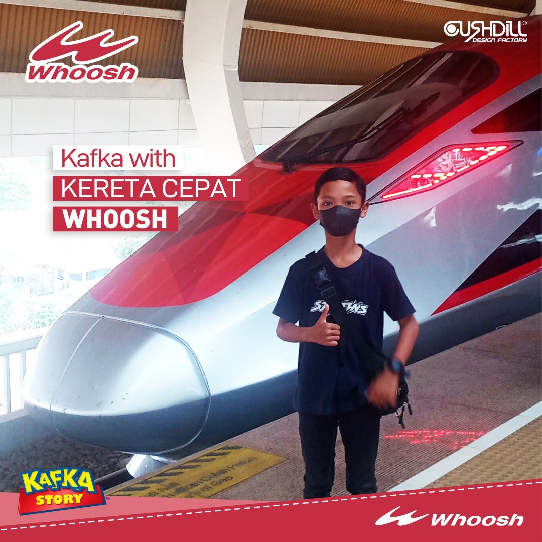 gushdill's tweet photo. My Son Kafka with #WHOOSH Kereta Cepat Jakarta-Bandung. Liburan naik Whoosh dari stasiun Padalarang ke stasiun Halim (start via KA Feeder from stasiun Bandung) durasi cuma 40 menitan 🚝

@KeretaCepatID  @KAI121 @keretaapikita
#ngewhoosh #ngewhooshaja #keretacepat #KCIC #KCJB 🇮🇩👍🏼 https://t.co/2JubnJFmiV