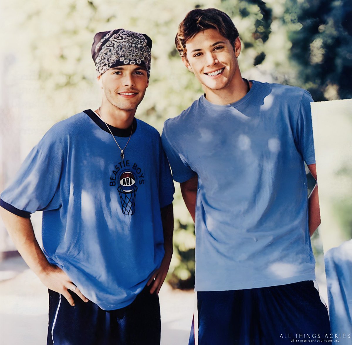 Throwback Thursday 💙💙 Young Jensen Ackles with Ty Vaughan from a 1999 YM Magazine article. 💙💙 #YMMagazine #JensenAckles #TyVaughan