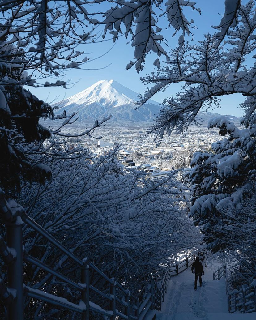 archi_tradition's tweet photo. The most mesmerizing photographs of Japan in winter via @Hisa0808 - a thread 🧵

1. Chureito Pagoda, Yamanashi Prefecture. https://t.co/pYHUziBMwP