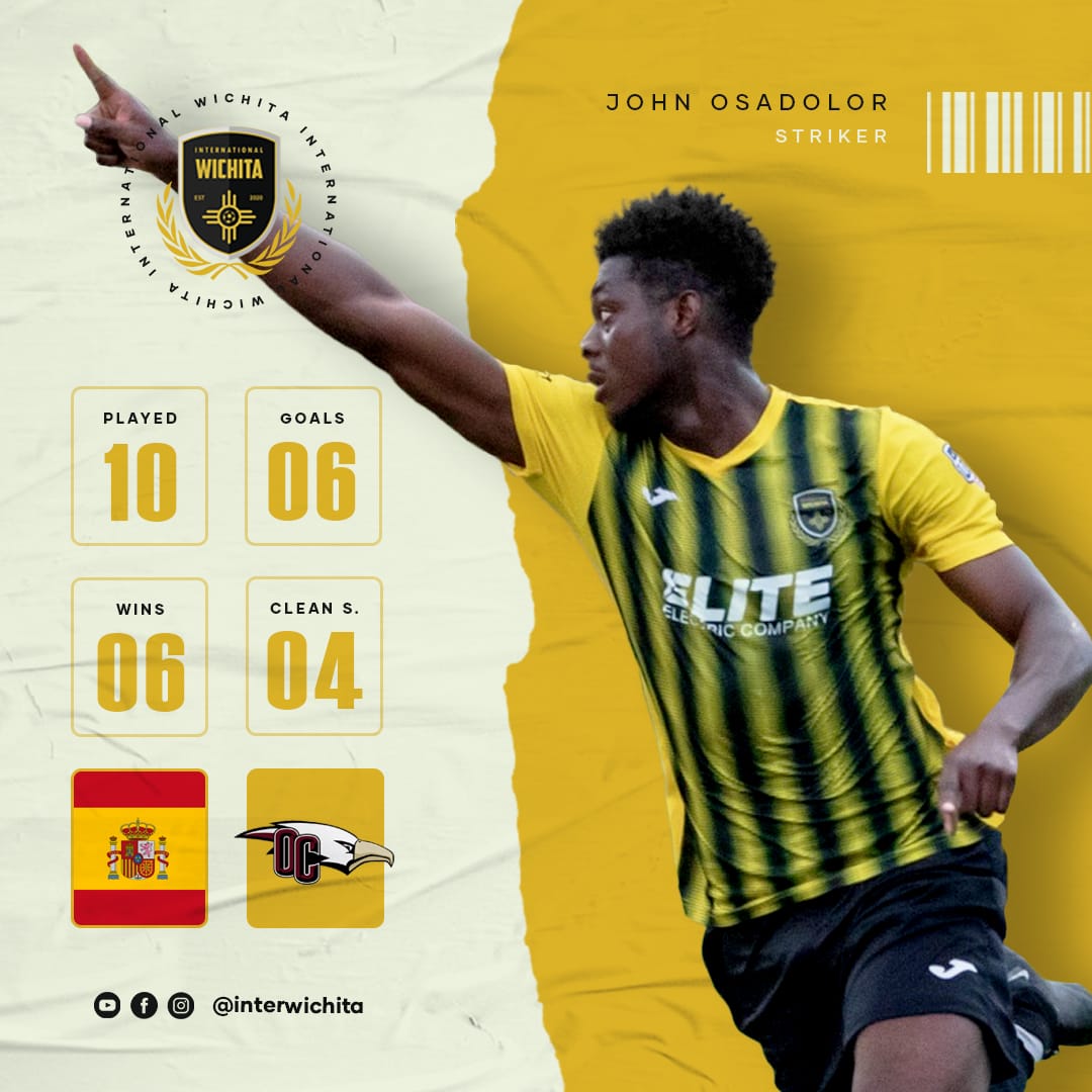 interwichita's tweet photo. 🤩 It was a good 2023 season for Gustavo and Big John. Looking forward to an even better @UPSLsoccer  season next year 💛🖤 https://t.co/k0ciJHksvD