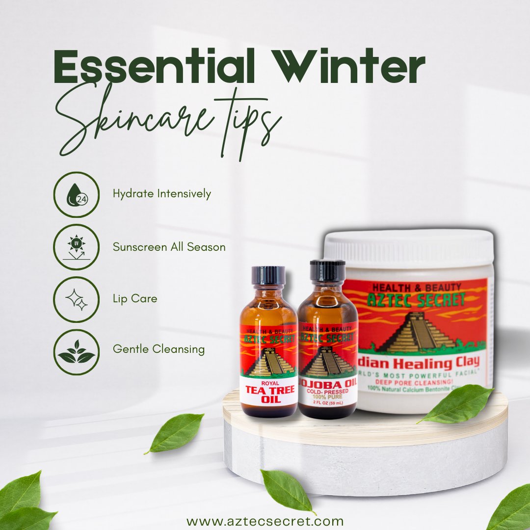 Aztecsecret85's tweet photo. Baby, it's cold outside! ❄️ Embrace the season with these winter skincare tips:

1. Hydrate, hydrate, hydrate! Moisturize to combat dryness.
2. Gentle cleansing to preserve your skin's natural oils.
3. Lip balm love: Keep those lips soft and supple.
4. Serum magic: Add a hy ... https://t.co/bSTl1dTDaA