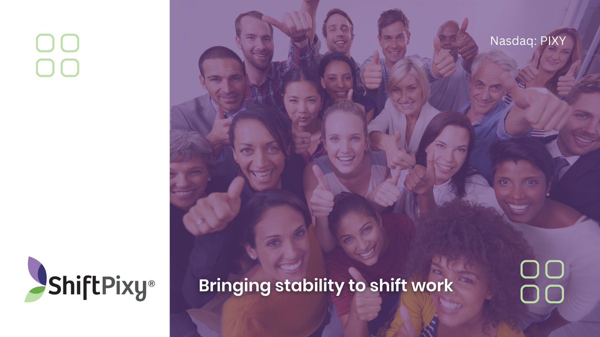 ShiftPixy's tweet photo. Hey #gig economy hustlers! Tired of chasing down shifts? ShiftPixy's your new best friend. Our staffing tech is like rocket fuel for businesses and workers alike. Learn how we are providing peace of mind to your shifting gig schedule: https://t.co/jlUcgvMXGi $PIXY #GigPlatform https://t.co/XXfnRuyMYP