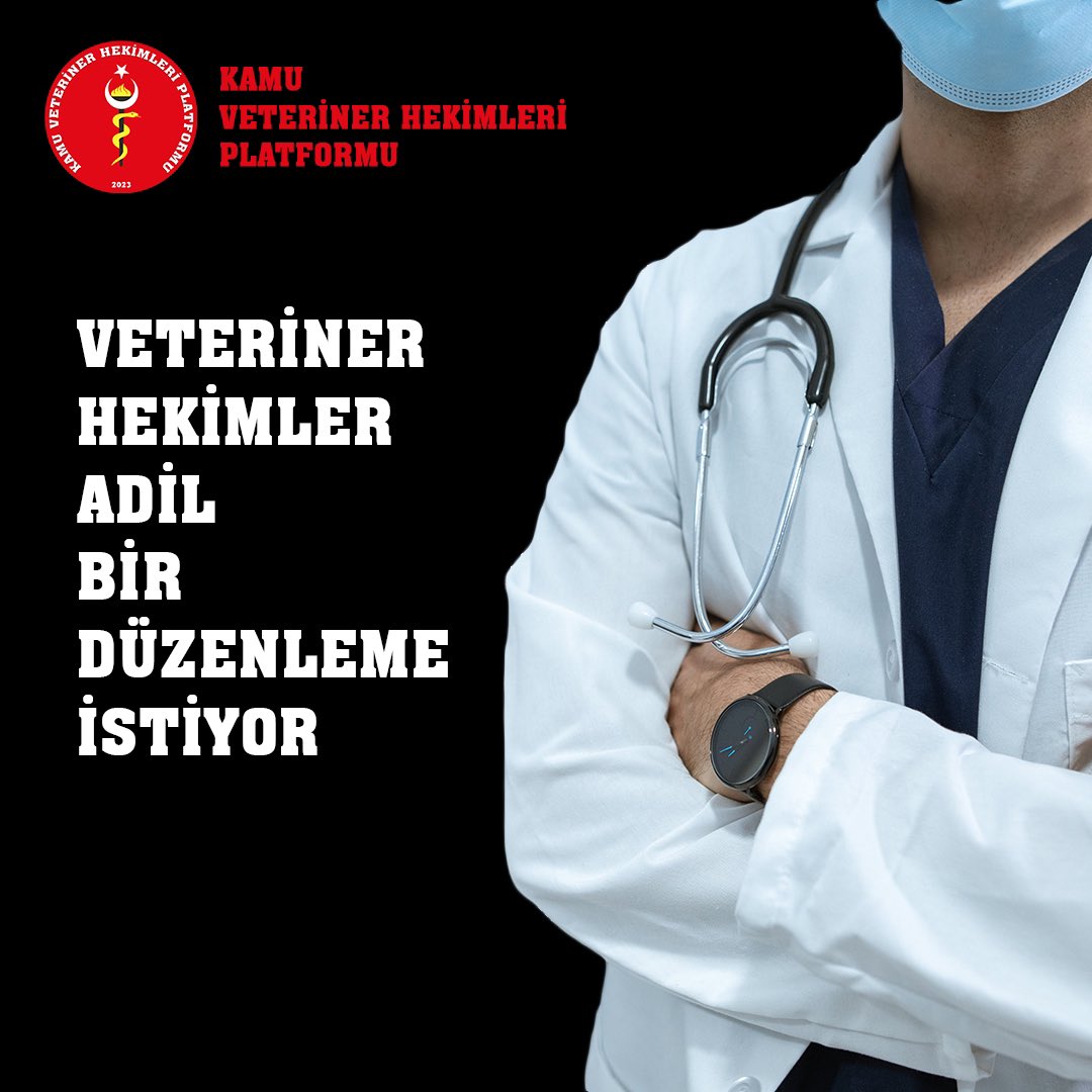 Veteriner hekimler, yasal olarak sağlık hizmetleri sınıfında yer alıyor olsalar da, uygulamada hak ettiklerini alamıyorlar. Hekimlik evrenseldir. Veteriner hekimlere, mesleki hakları fiilen tanınmalıdır. Veteriner Hekimler için adil bir düzenleme şart
#VeterinerHekimTorbaYasaya