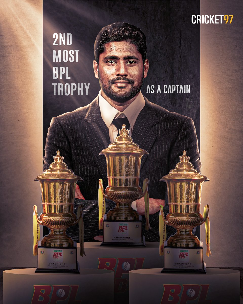 cricket97bd's tweet photo. BPL titles as captain-

4- Mashrafe Mortaza
3- Imrul Kayes
1- Shakib Al Hasan, Andre Russell

#BPL #Imrul #ImrulKayes https://t.co/XdAa1H1kdC