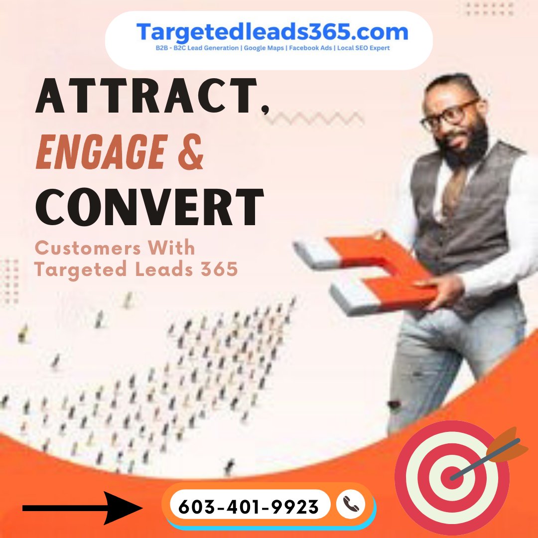 TLeads365's tweet photo. 🚀 Ignite Your Success Journey with Targeted Leads 365! 🌐✨
💡 Ready to attract, engage, and convert like never before? Targeted Leads 365 is your gateway to a triumphant digital presence! 💼💥
🎯 Attract. Engage. Convert. 🎯
Seize the moment! Dial 603-401-9923
#targetedleads365 https://t.co/I9RdDe0z71