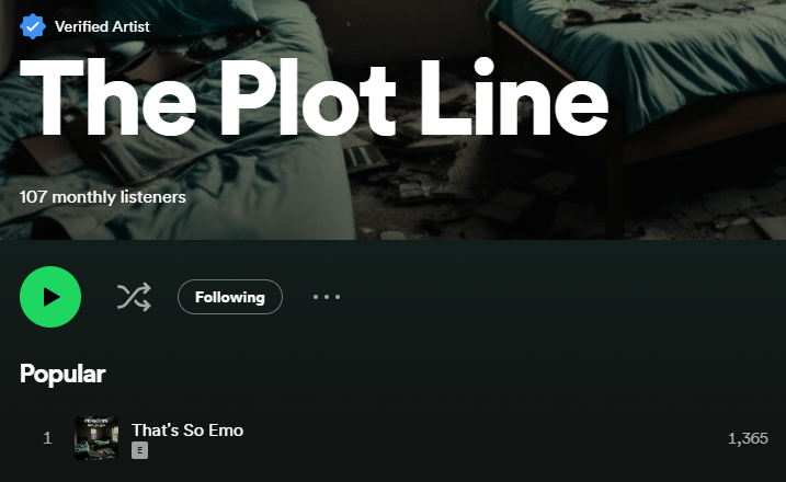 ThePlotLineBand's tweet image. This is mind-blowing for the first two weeks !!

Thank you for listening to our debut song!

Our follow-up single is coming on January 12th!

#poppunkaf #poppunk #newmusic #upandcomingartist #spotify #band #artist #songwriter