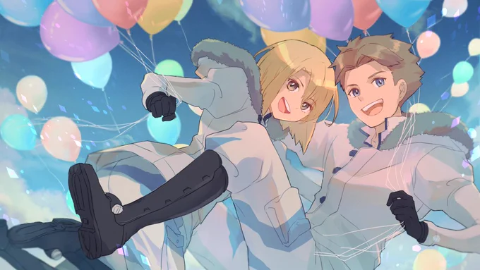 #今年も残りわずかなのでお気に入りの4枚を貼る 幸せなヘイクウェちゃん描くのが大好き 