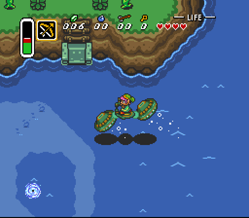 Who needs to buy some dumb flippers when I can just use this? #Zelda #TearsOfTheKingdom #SpriteArt