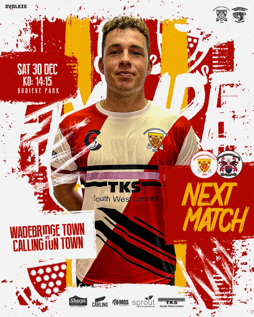 WadebridgeTown's tweet photo. #NextUp the #1stTeam welcome The #PastyMen this weekend #StormGerrit permitting
π Home to @CallyTownFC
π @swpleague
π
Saturday 30/12/23
π Bodieve Park, PL27 6EA
π 14:15
#utbb #OurClubIsYourClub #wadebridge
@swsportsnews @KJMsport57 @sportscornwall @Cornishfootball https://t.co/vf5aScrrJO