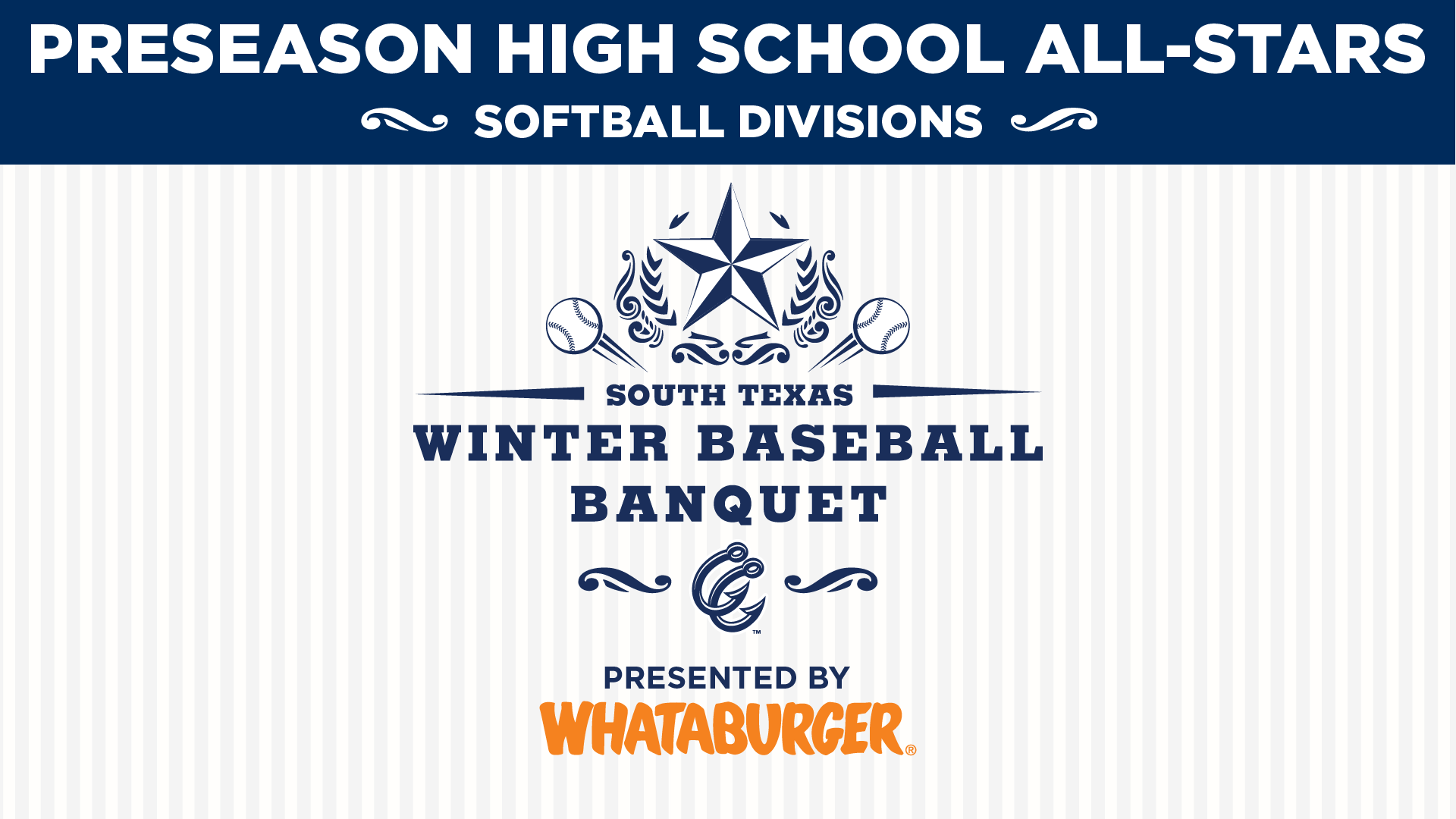 Corpus Christi Hooks on X: Meet your 2024 South Texas High School Softball  Preseason All-Star Team! 🤩 This group will be recognized at the South  Texas Winter Baseball Banquet presented by Whataburger