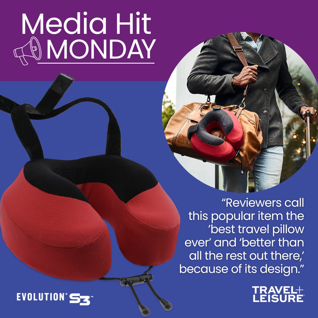 #MediaHitMonday📰

Our friends at Travel + Leisure love the Evolution S3!

"This unique memory foam neck pillow attaches to any chair to keep you from slouching or falling forward, so your head and spine stay in alignment for comfort and support."

travelandleisure.com/amazon-holiday…