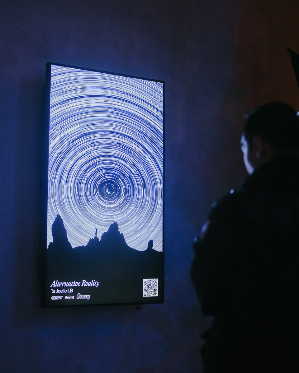 Recap of an immersive evening into the cosmic universe of @joelle_lb for the launch of the NFT exhibit [Into the Void] ✨ 📸@karelchladek 📍 @newcitygas