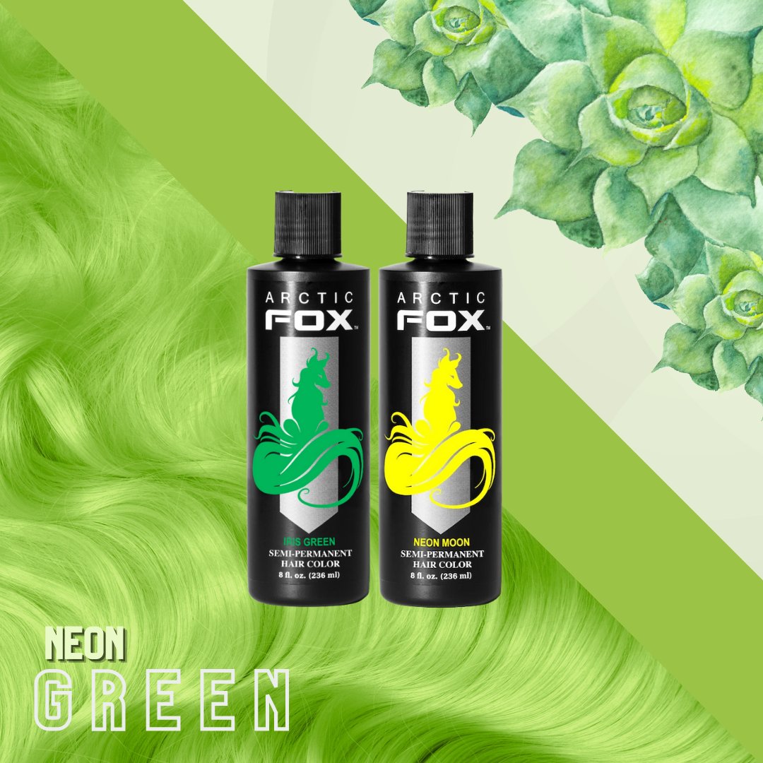 arcticfoxcolor's tweet photo. An ALL TIME fave combination 🤤✨💚 Get this neon green look by mixing Iris Green and Neon Moon #AFirisgren #AFneonmoon https://t.co/R3LZetmgNJ