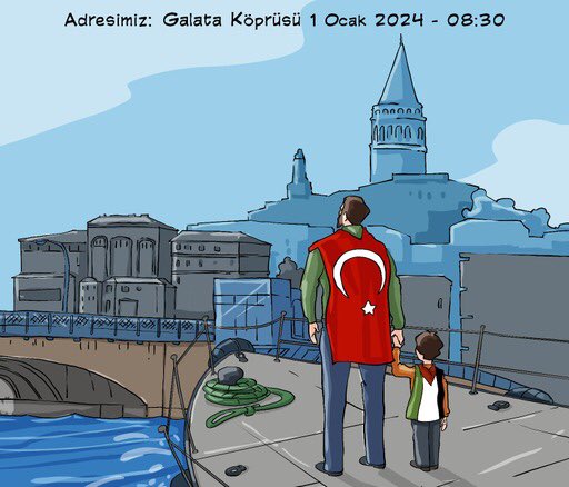 Artık uyan! Yeni yılın ilk saatlerinde Filistin’deki katliama “Dur!” demek için Adresimiz Galata Köprüsü.
Katledilen çocukları tüm dünyaya haykıracağız ve büyük adımlarla yürüyeceğiz…
📅 Tarih: 1 Ocak 2024
🕒 Saat: 08.30
📍 Galata Köprüsü