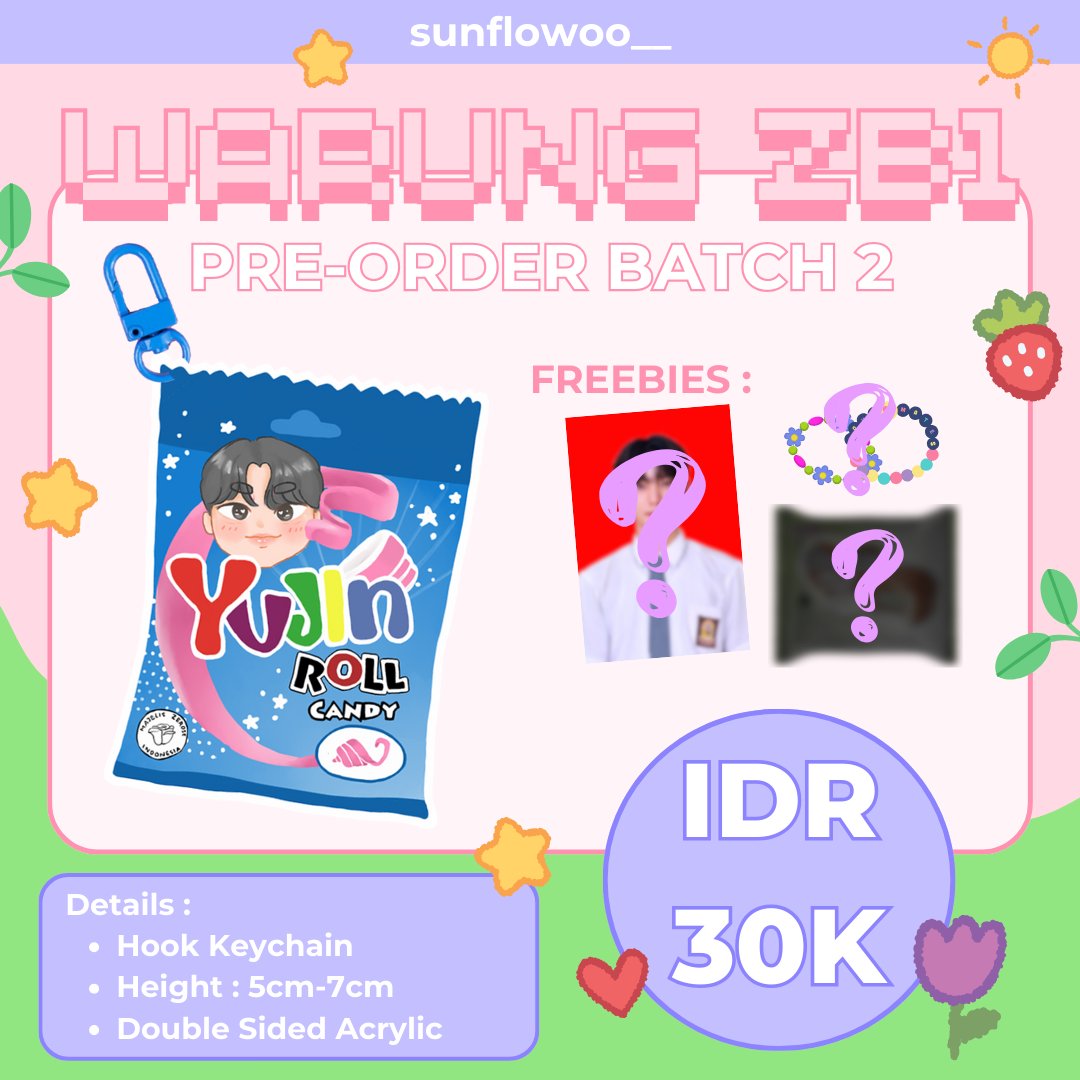sunflowoo__'s tweet photo. 🏪WARUNG ZB1 2ND BATCH🏪
ZB1 Indonesia Snack Inspo Keychain

💵IDR 30K/each (DP 15K | Pelunasan 15K)
🍪Hook Keychain
🍪Height 5-7cm
🍪Double side
🍪 est. 10-20 hari (setelah PO di tutup)

🗓️PO end Sabtu, 6 Januari 2024🗓️ https://t.co/We7v9xRmBo