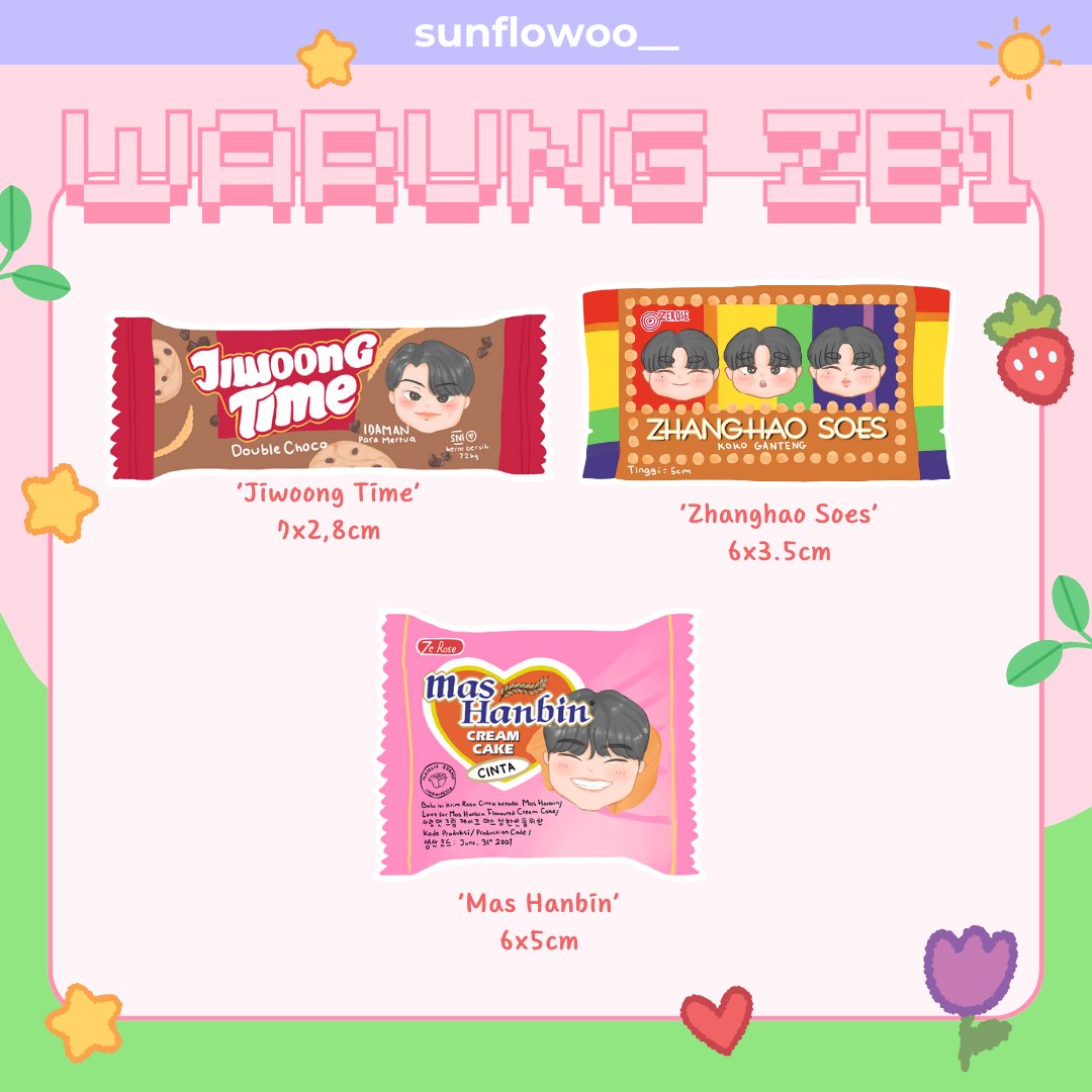 sunflowoo__'s tweet photo. 🏪WARUNG ZB1 2ND BATCH🏪
ZB1 Indonesia Snack Inspo Keychain

💵IDR 30K/each (DP 15K | Pelunasan 15K)
🍪Hook Keychain
🍪Height 5-7cm
🍪Double side
🍪 est. 10-20 hari (setelah PO di tutup)

🗓️PO end Sabtu, 6 Januari 2024🗓️ https://t.co/We7v9xRmBo