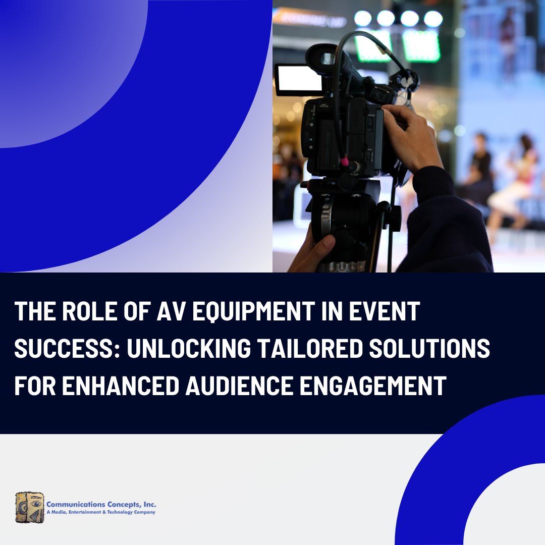 CCI_321's tweet photo. The Role of AV Equipment in Event Success: Unlocking Tailored Solutions for Enhanced Audience Engagement

Unleash the power of audio visual equipment to elevate your events! Contact us at https://t.co/Sc3thuU0G0 now for a remarkable experience.

#VideoProductionCompany #AppDe https://t.co/8y7ahDc24p